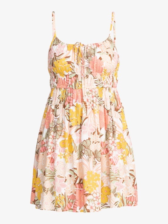 Roxy Dresses & Skirts - Roxy LA VIDA Floral  Mini Dress in Pink, Yellow & Cream SIZE MEDIUM